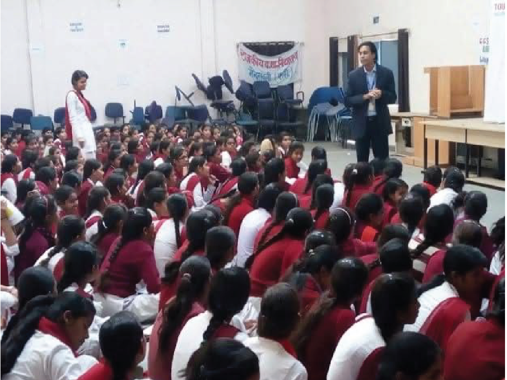 Students learning through CSR initiative